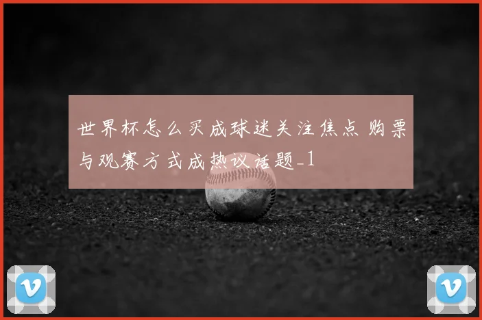 世界杯怎么买成球迷关注焦点 购票与观赛方式成热议话题_1